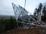 Der Limes Blick bei Pfedelbach-Gleichen erlaubt einen imposanten Blick über das Öhringer Becken bis zum Limes Blick bei Zweiflingen